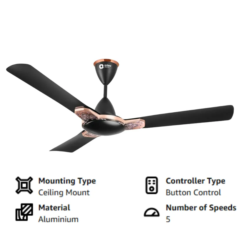 Orient 1200 mm Mozart Electric Ceiling Fan | AC GHAR